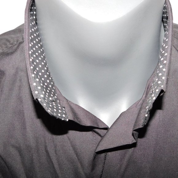Majesty Mens L 16-16.5 Black Button Down Shirt - Picture 5 of 11